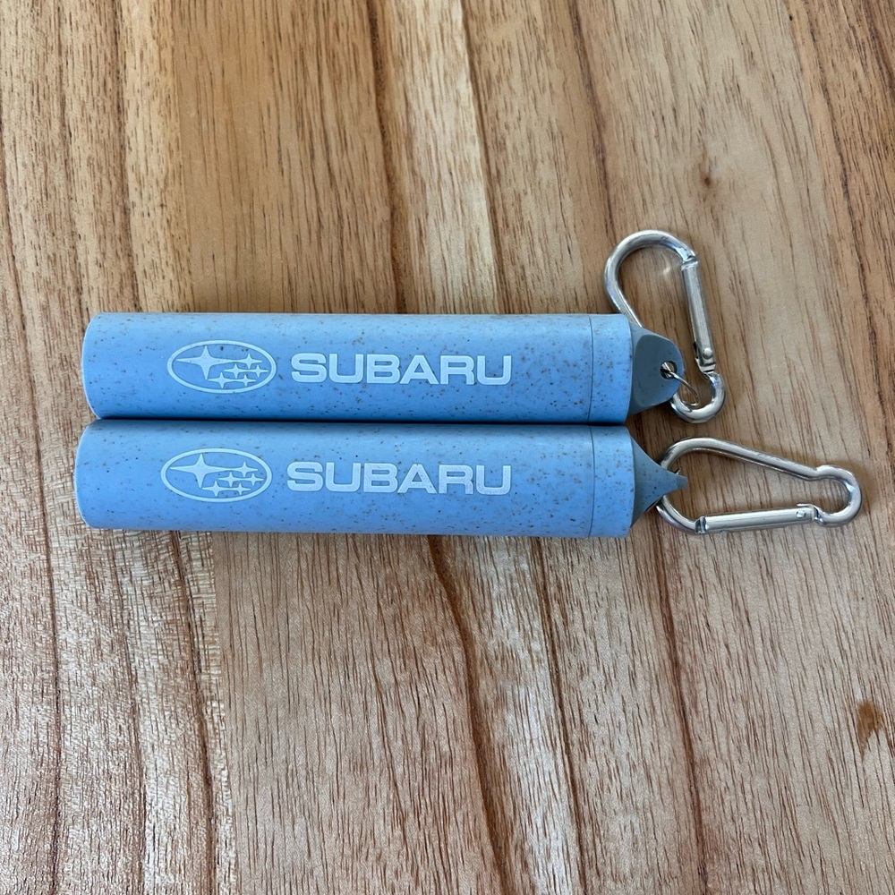Subaru reusable travel straws